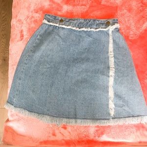 ⚡️blue denim skirt
